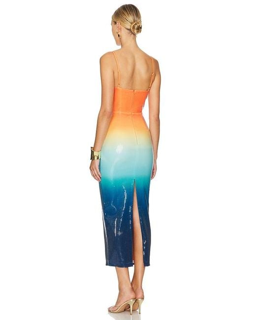 Runaway the Label Blue Benito Midi Dress
