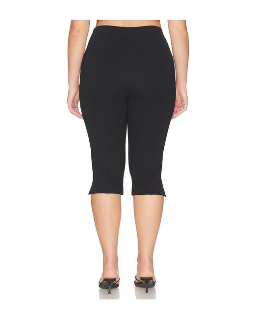 GOOD AMERICAN Blue Soft Stretch Ponte Pull On Capris