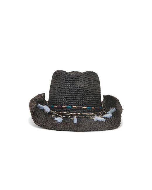Nikki Beach Black Morgan Cowboy Hat