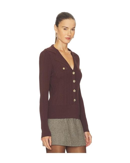Generation Love Brown Anira Rib Top