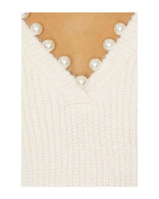 Blank NYC White Langarm Pullover