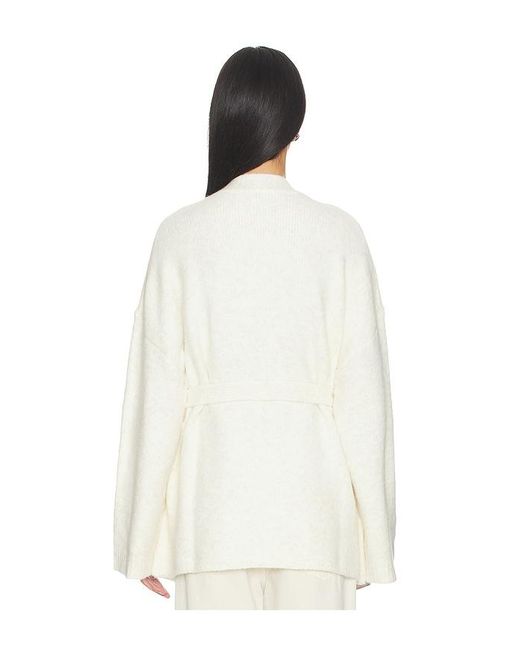 SNDY'S White Dalia Knit Cardigan