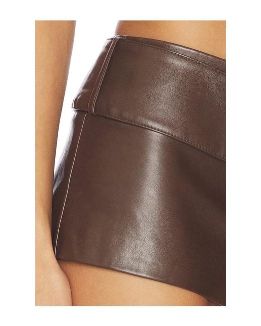 Lamarque Black X Revolve Halima Faux Leather Belted Hot Short