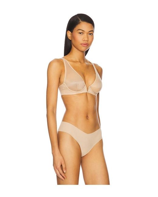 Commando Orange Chic Mesh Plunge Underwire Bra