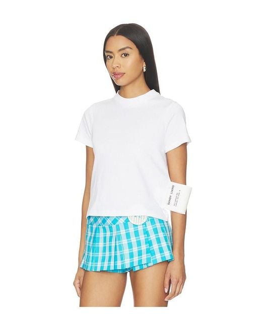 Sandy Liang Blue Baby Tee