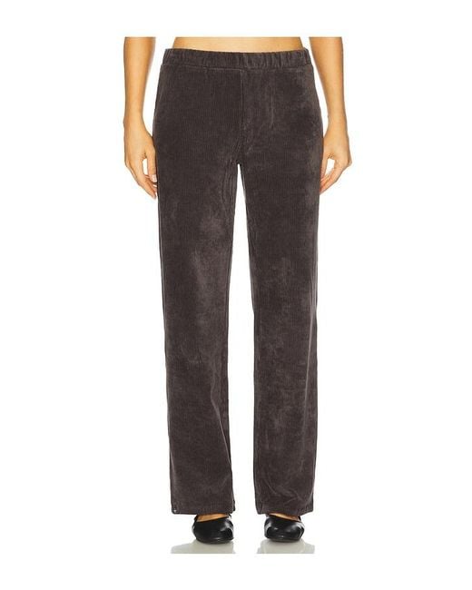 Barefoot Dreams Black Stretch Cord Wide Leg Pant