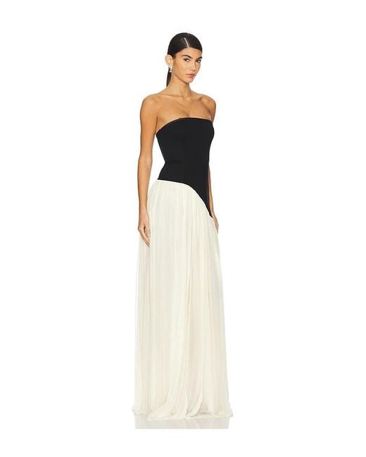 Lovers + Friends White Alice Strapless Gown