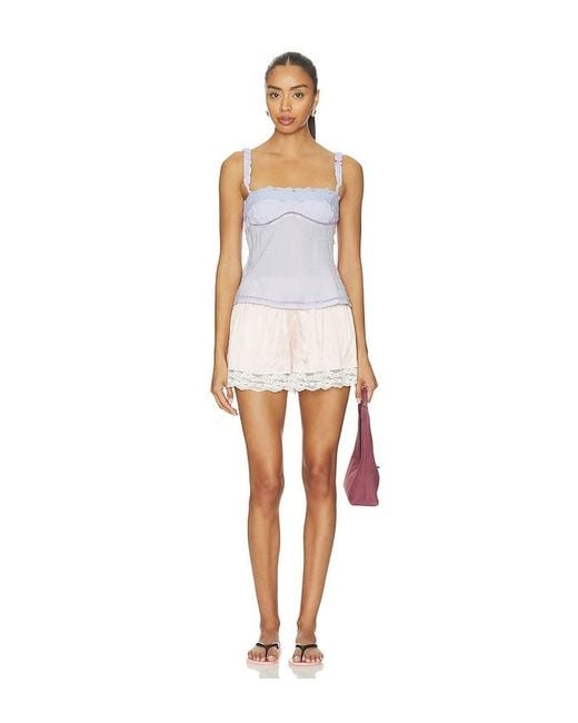 Free People White Little Love Tank