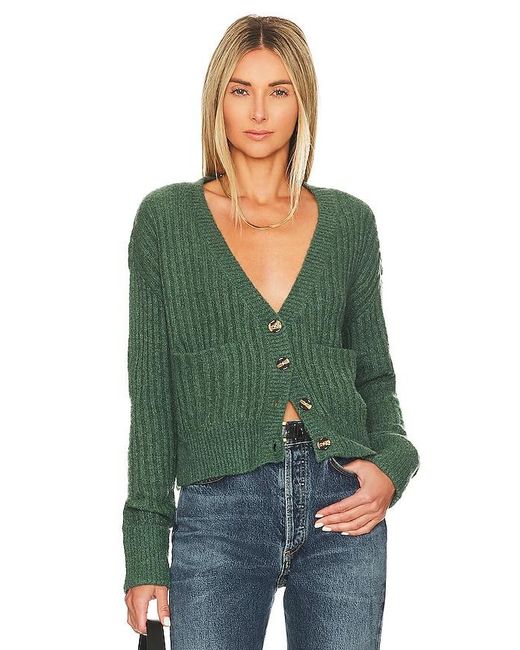 Lovers + Friends Green Caroline Cardigan
