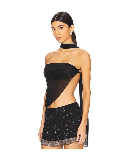 Mirror Palais Black Deity Top