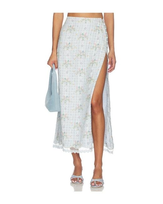 Agua Bendita Blue Tove Bleu Skirt
