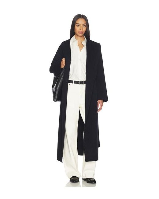 Rohe Black Signature Double-Faced Scarf Coat