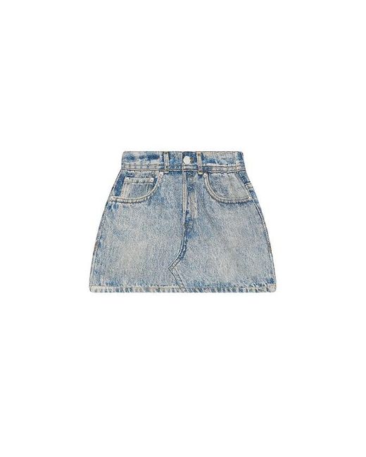 Rag & Bone Blue Mini Miramar Terry Skirt