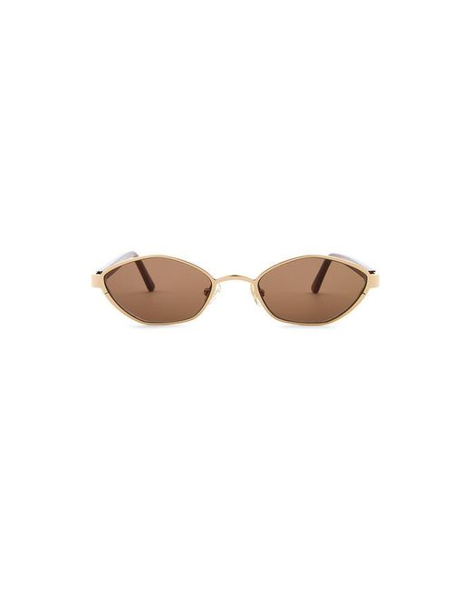 Lu Goldie Brown Farrah Sunglasses