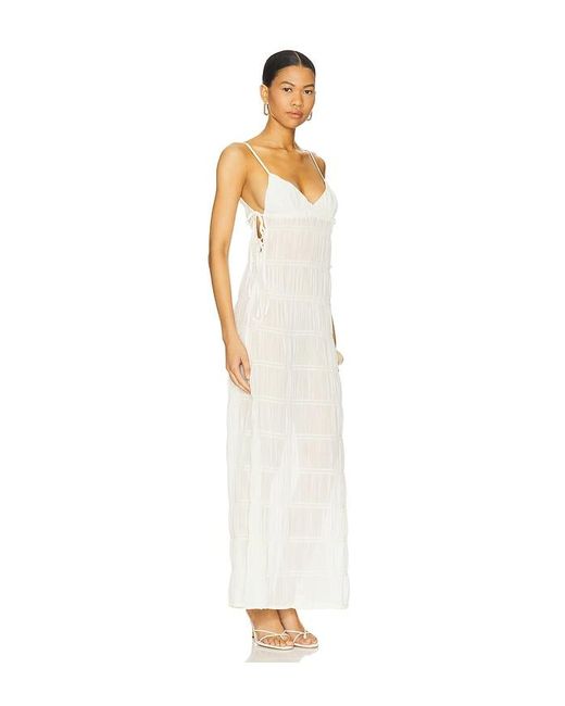 MORE TO COME White Justina Maxi Dress