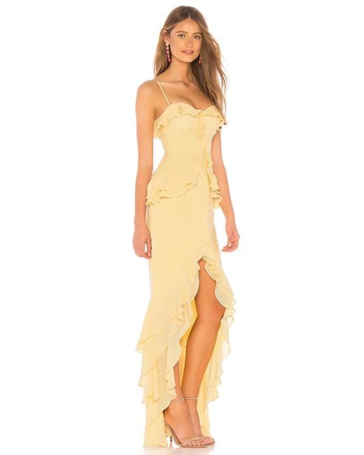 Lovers + Friends Melissa Gown in Cream Yellow (Yellow) Lyst