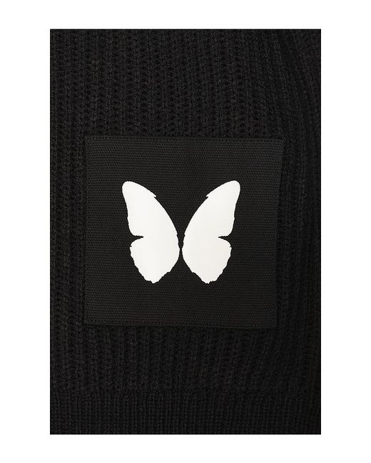 Ryoko Rain Black Butterfly Knitted Cardigan for men