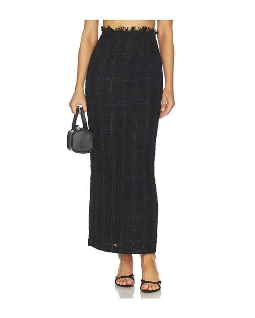 Kimberly Taylor Black Column Skirt