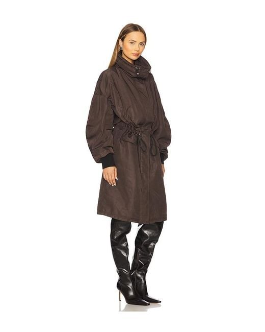 The Attico Brown Long Coat