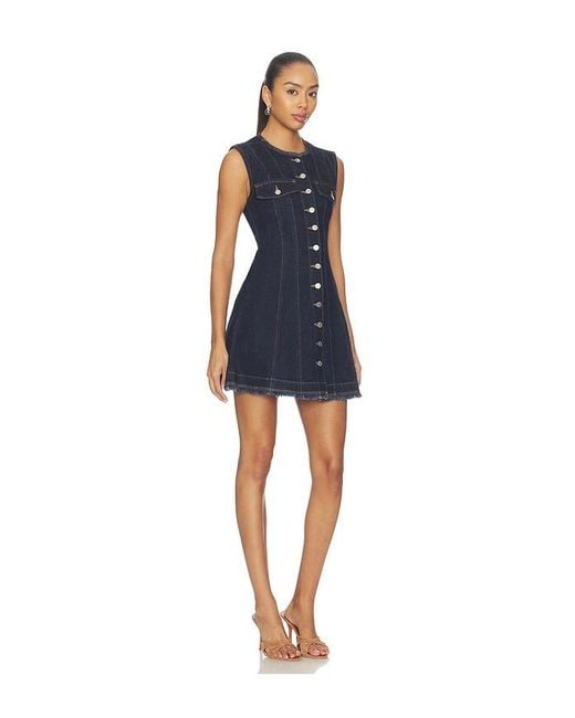 Jonathan Simkhai Blue Hanley Sleeveless Mini Dress