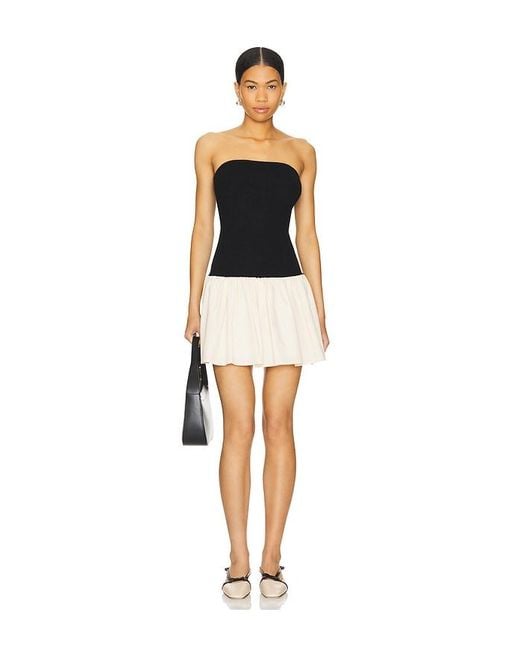 Line & Dot Black Palma Mini Dress