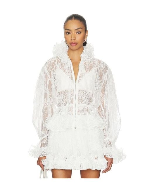 AKNVAS White Elisa Lace Jacket