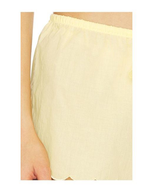 Montce Multicolor X Elsa Hosk Scalloped Low-Rise Drawstring Short