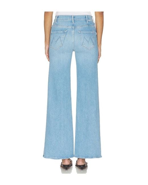 Mother Blue The Hustler Roller Sneak Jeans