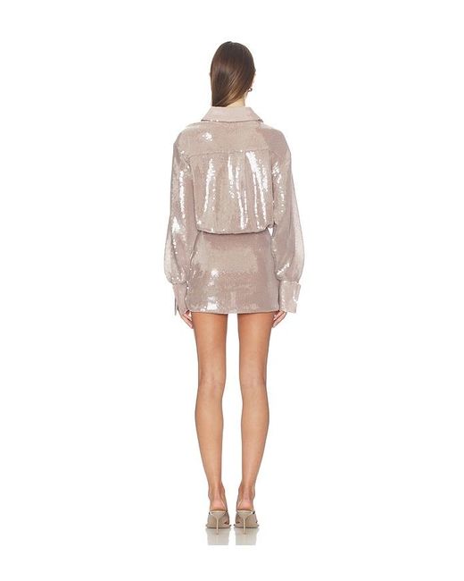 retroféte Natural Briseis Sequin Dress