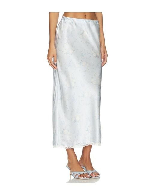 LoveShackFancy White Kalo Skirt