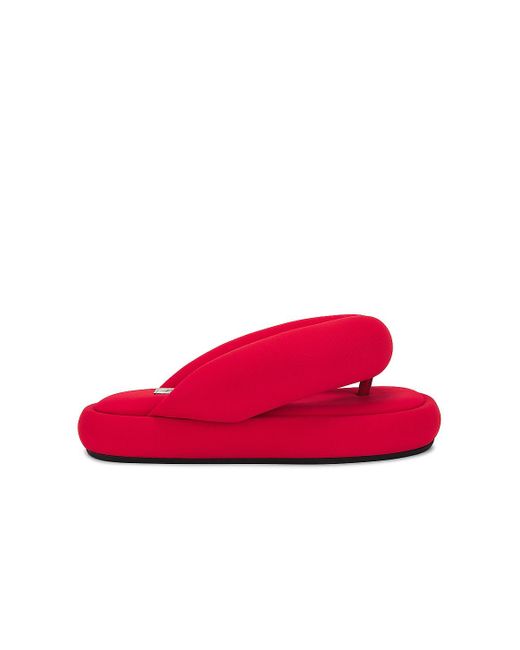 Fiorucci Puffy Flip Flops Red