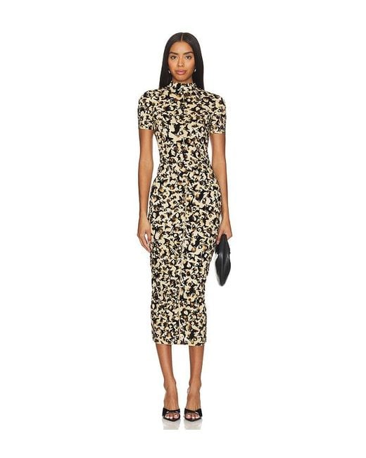 knockout dress beige leopard print Poster Girl Knockout Dress