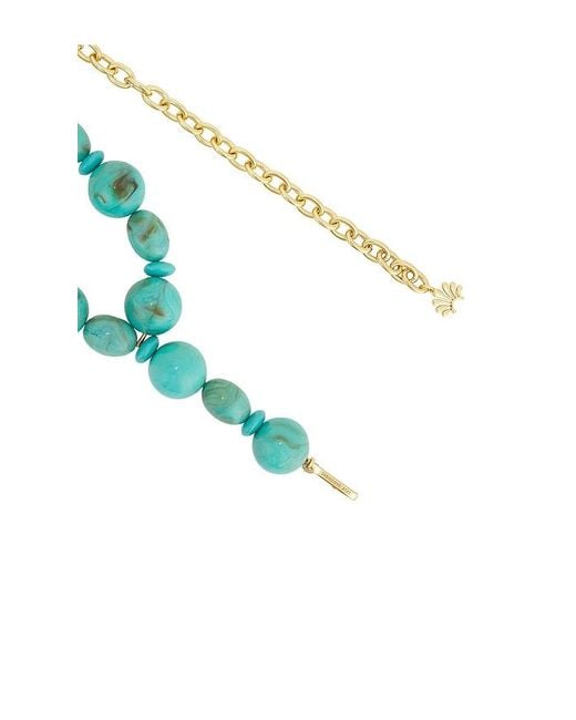 Lele Sadoughi Blue Aventura Chain Belt