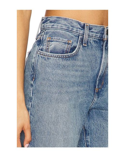 FAVORITE DAUGHTER Blue The Mikaela Low Slung Long Slim Straight Jeans