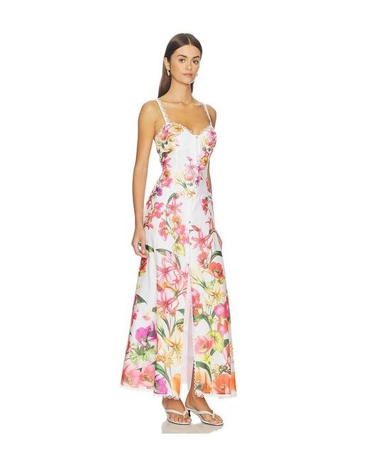 Charo Ruiz White Solara Long Dress