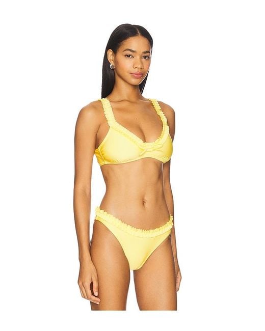 Solid & Striped Orange The Cassidy Bikini Top