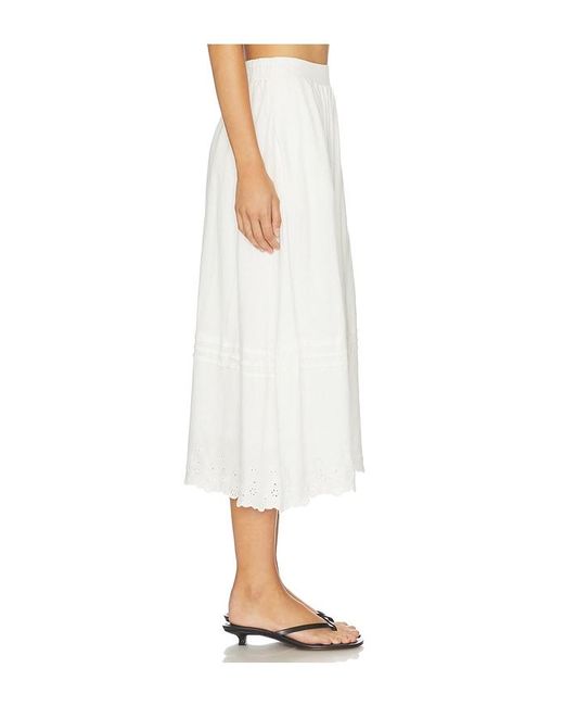 Astr White Shelly Skirt
