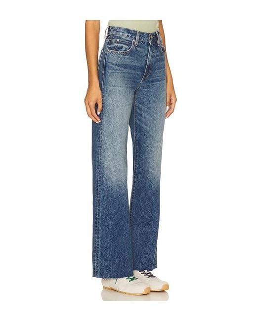 SLVRLAKE Denim Blue Grace Wide Leg Jeans