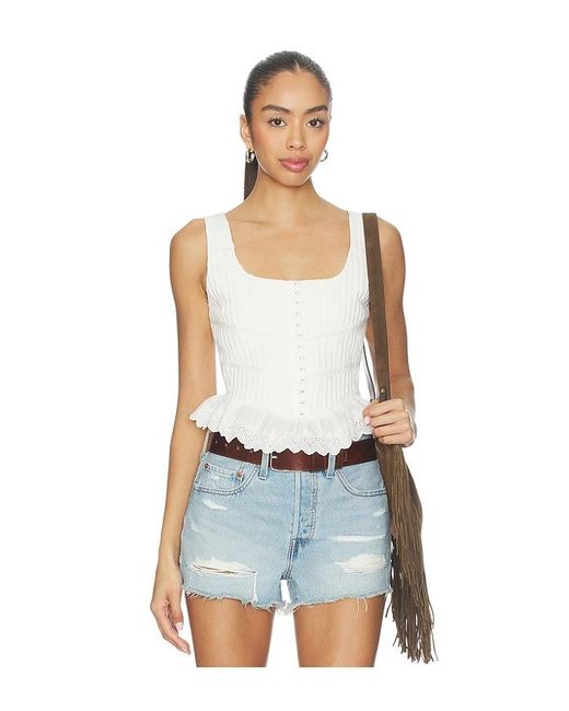 Heartloom Blue Christine Top
