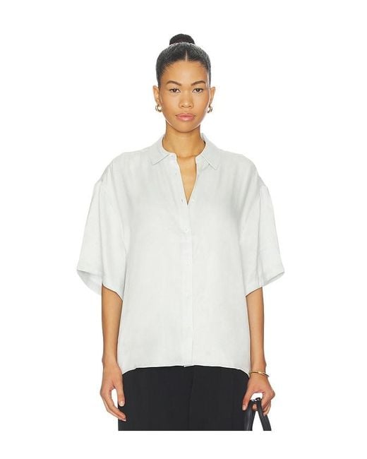 Anine Bing White Coco Shirt