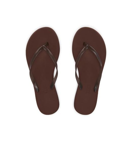TKEES Brown Aqua Flip Flops