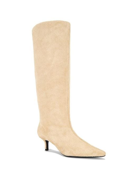 Black Suede Studio White Sutton 50 Boot