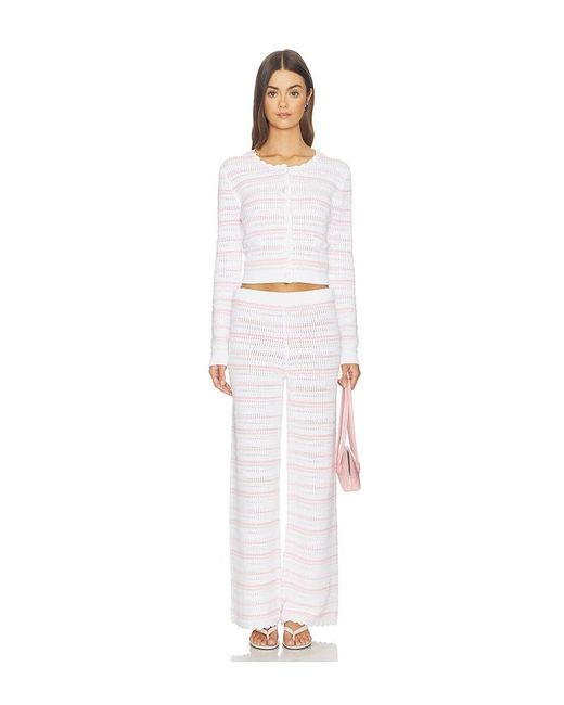 LoveShackFancy White Dessa Cardigan