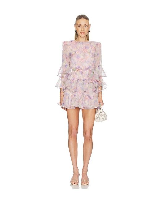 Elliatt Pink Alindra Sleeve Mini Dress