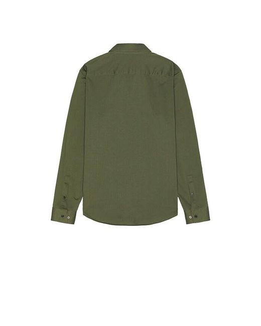 Camisa De Manga Larga Sylvain En Color Verde Talla (También En M, S, Xl/1X) Theory de hombre de color Green