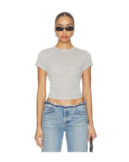 Agolde Blue Adine Shrunken Tee