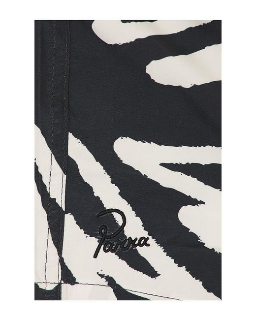by Parra Black Birds Fly Free Swim Shorts for men
