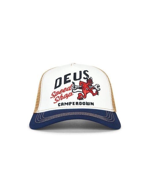 Deus Ex Machina Blue Dogleg Trucker for men