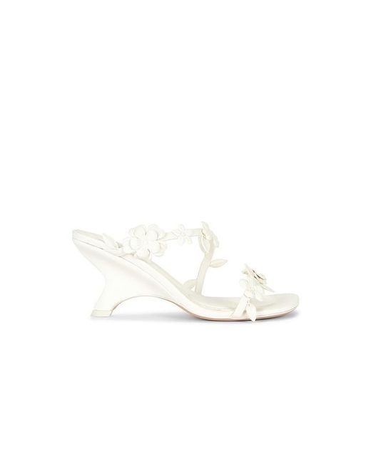 Jonathan Simkhai White Willow Leather Strappy Sandal