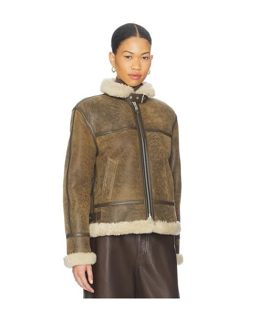 AllSaints Brown Lorel Vintage Jacket